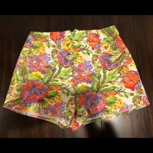 BNWOT floral shorts size medium